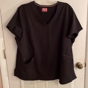 Scrub top - black